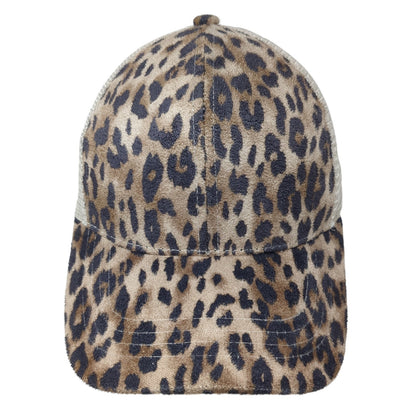 C.C Exclusives Trucker Hat Multi One Size Ponytail Leopard Animal Print