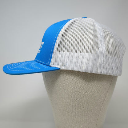 Richardson Trucker Hat Blue White One Size Summit Hyperbarics Wellness O2 Logo