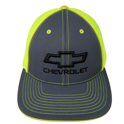 Chevrolet Logo Fitted Trucker Hat Multicolor 8 Mesh Back Embroidered