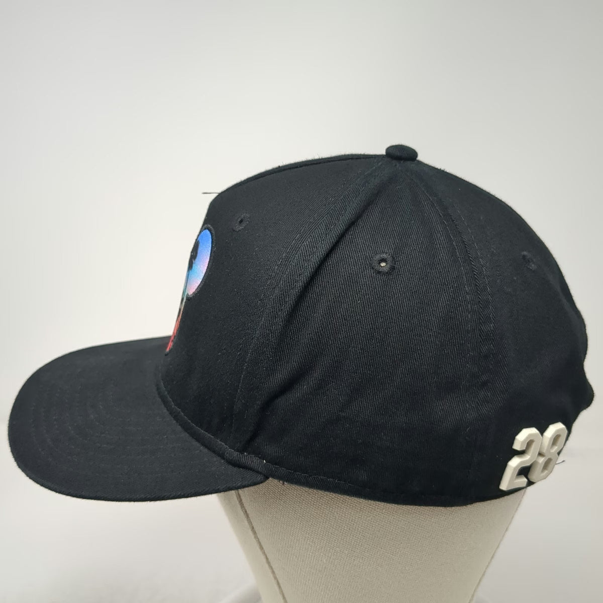 Neff 5 Panel Black Hat One Size Mickey Mouse Sunset Graphic Snapback 28 Patch