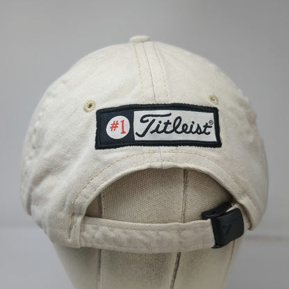 Titleist Baseball Cap Beige One Size FootJoy FJ Adjustable Cotton Green Blue hat
