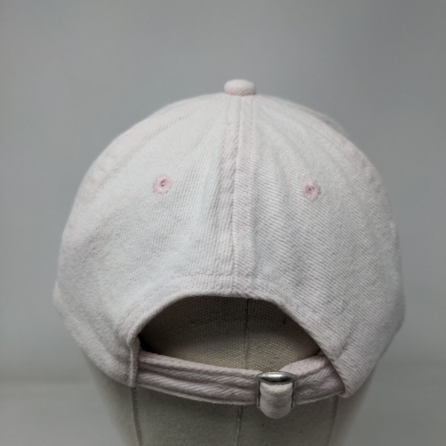 Happy Hour Slideback Hat Pink One Size Adjustable Embroidered Vented Holes Rubi