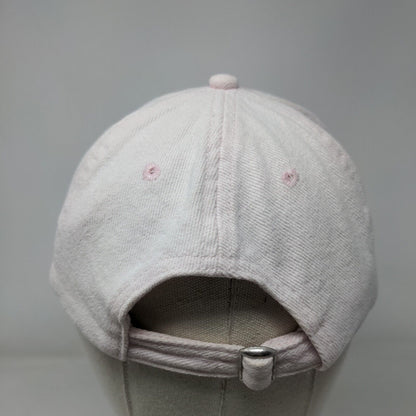Happy Hour Slideback Hat Pink One Size Adjustable Embroidered Vented Holes Rubi