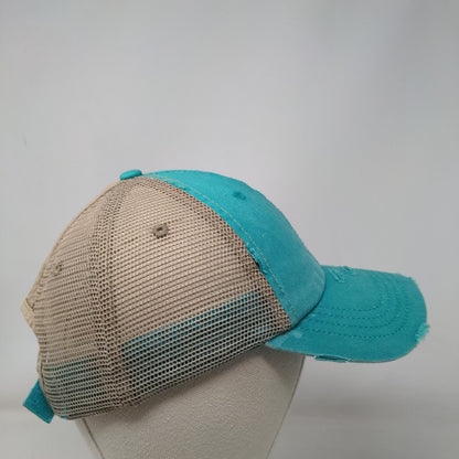 KB ETHOS Strapback Trucker Hat Ponytail Caps Multicolor OS Distressed Blank