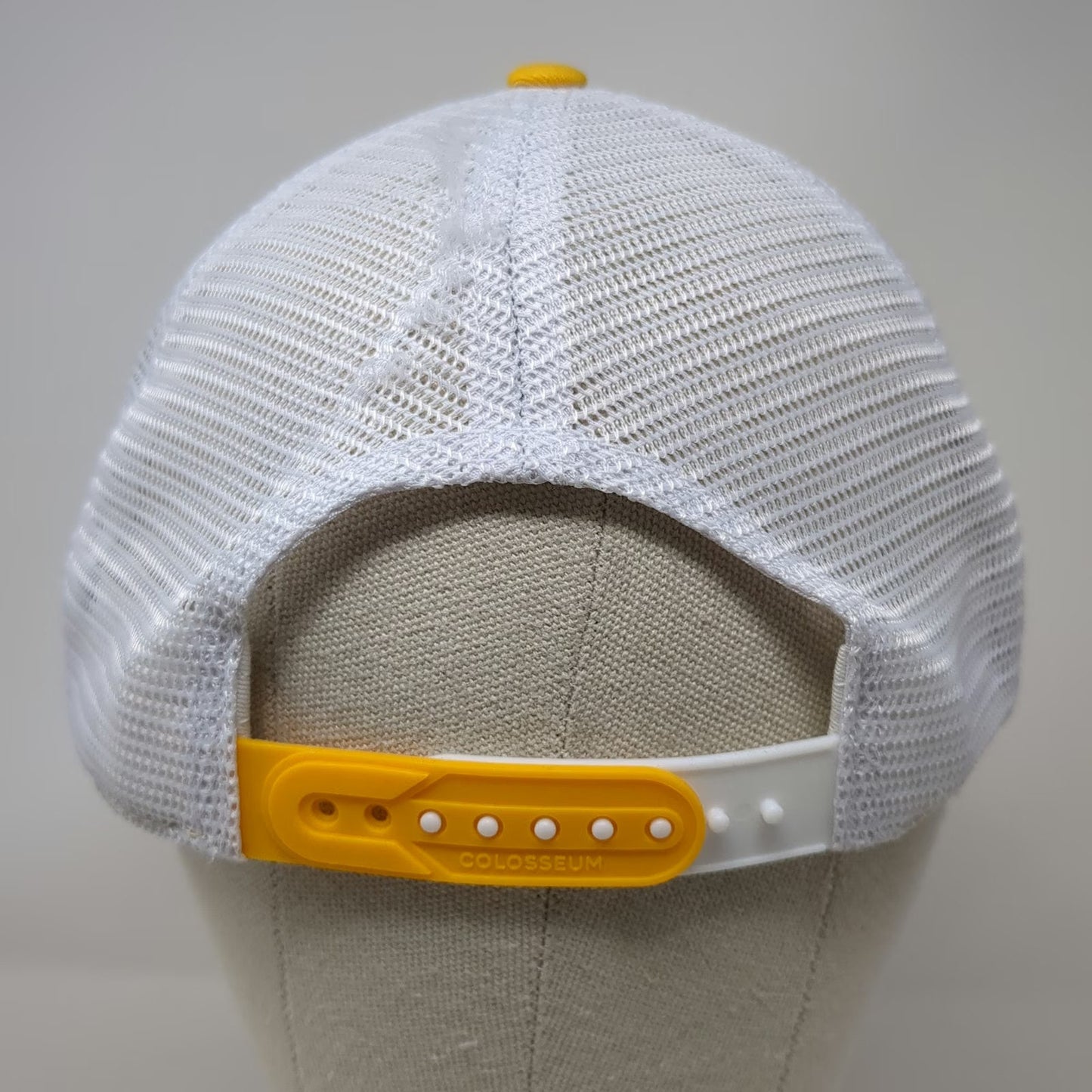 Colosseum Trucker Hat Yellow White One Size Rowan University Owls Mesh Snapback