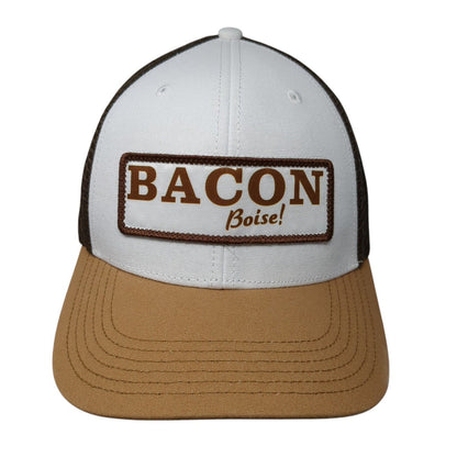Bacon Boise Snapback Trucker Hat Multicolor OS Adjustable Mesh Back Legacy