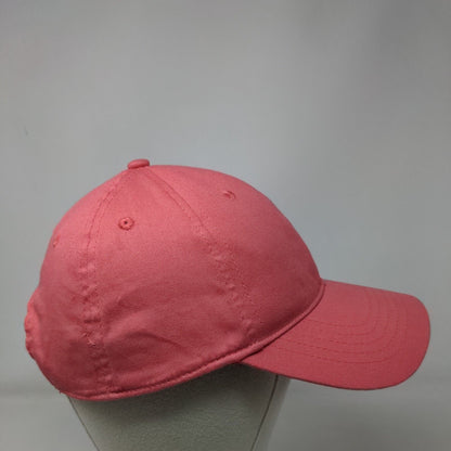 Unbranded Strapback Hat Pink OSFM Adjustable Vented Holes 6 Panel Blank