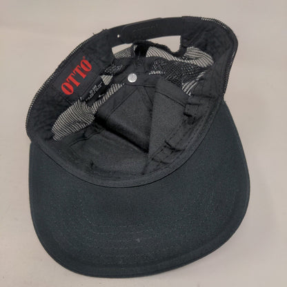 Billabong Pipe Masters Snapback Mesh Back Trucker Hat Black OSFM Otto