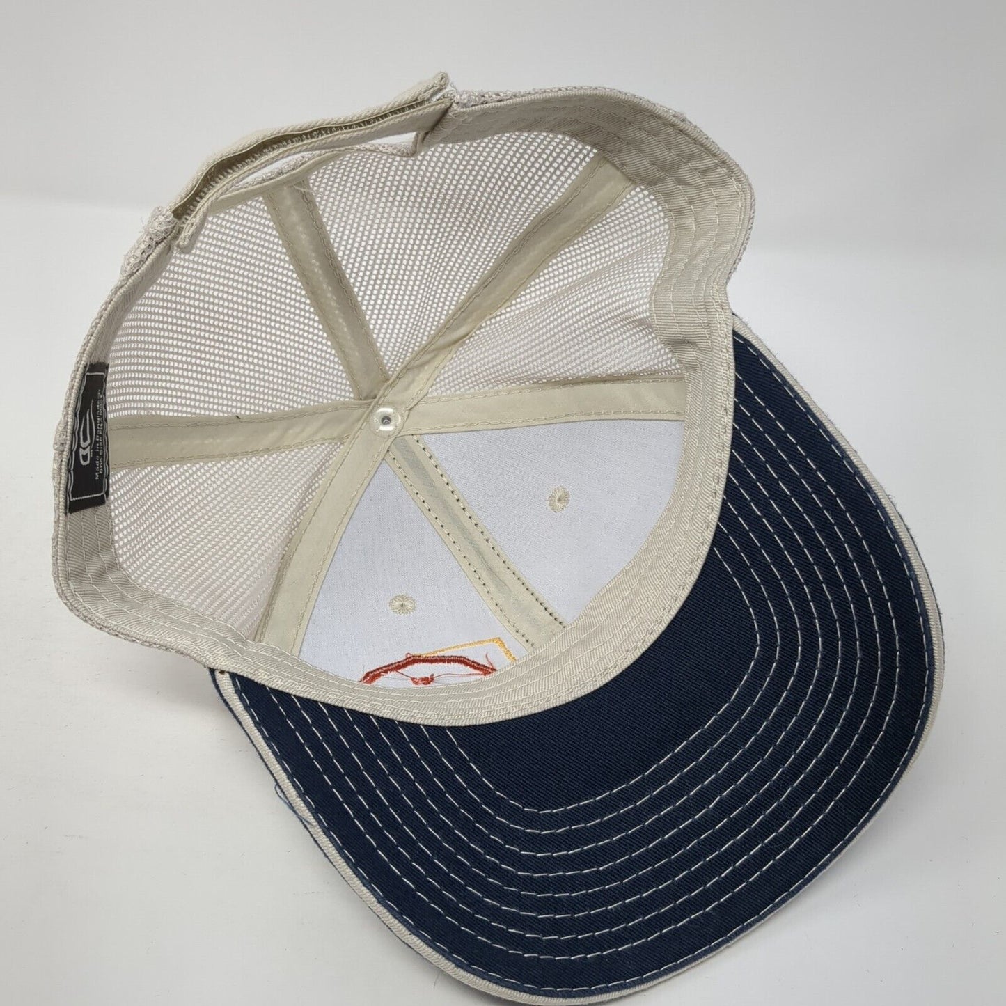 GROWhuts Strapback Trucker Hat Blue One Size Adjustable Mesh Back OC Sports