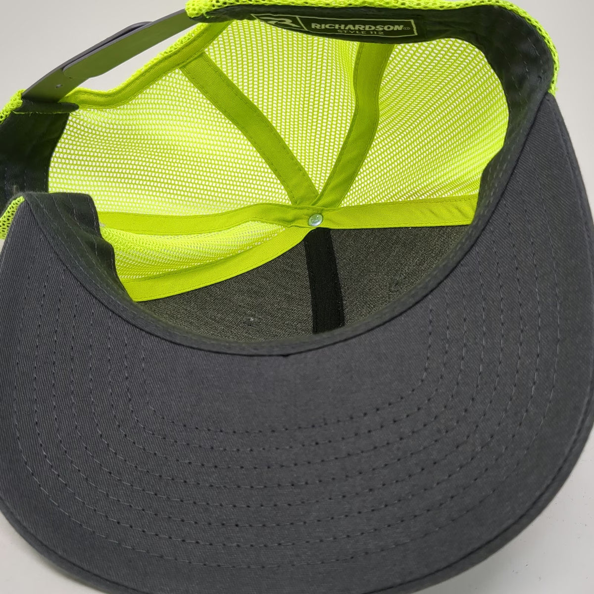 Richardson Trucker Hat Gray Yellow One Size Smarter Pest Control American Flag