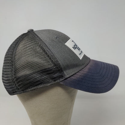 The North Face Men's Snapback Mesh Back Hat Gray Blue Size OS Patch Logo