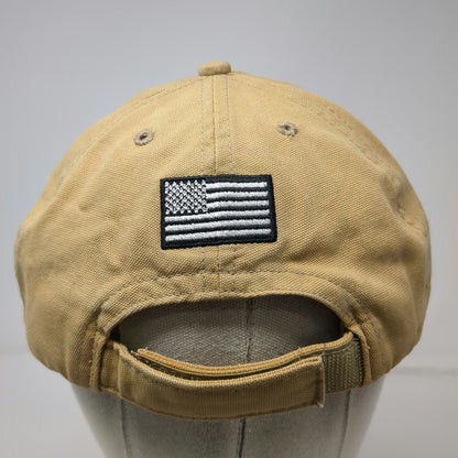 Baseball Cap Brown One Size Fits Most Z-BOLT Logo USA Flag Patch hat