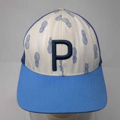 Pineapple Snapback Trucker Hat Blue OS Adjustable 110 Flexfit Mesh Back PUMA