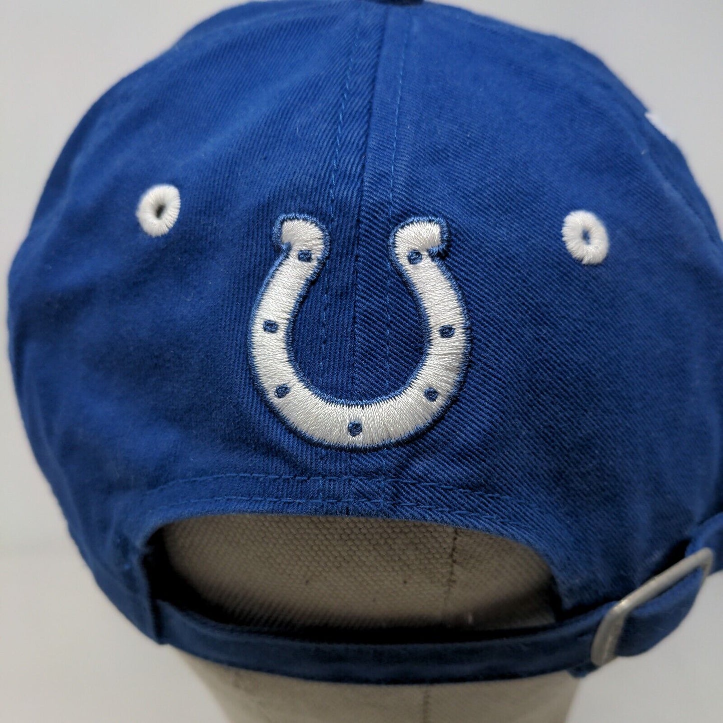 Reebok Team Apparel NFL Men's Indianapolis Colts Hat Blue OSFA 4 Autographs