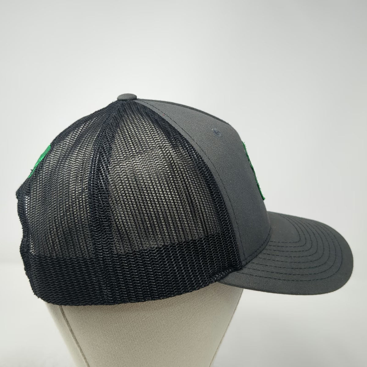Richardson Trucker Hat Gray One Size Danny Lou's Mod Shop JH Kelly Shamrock