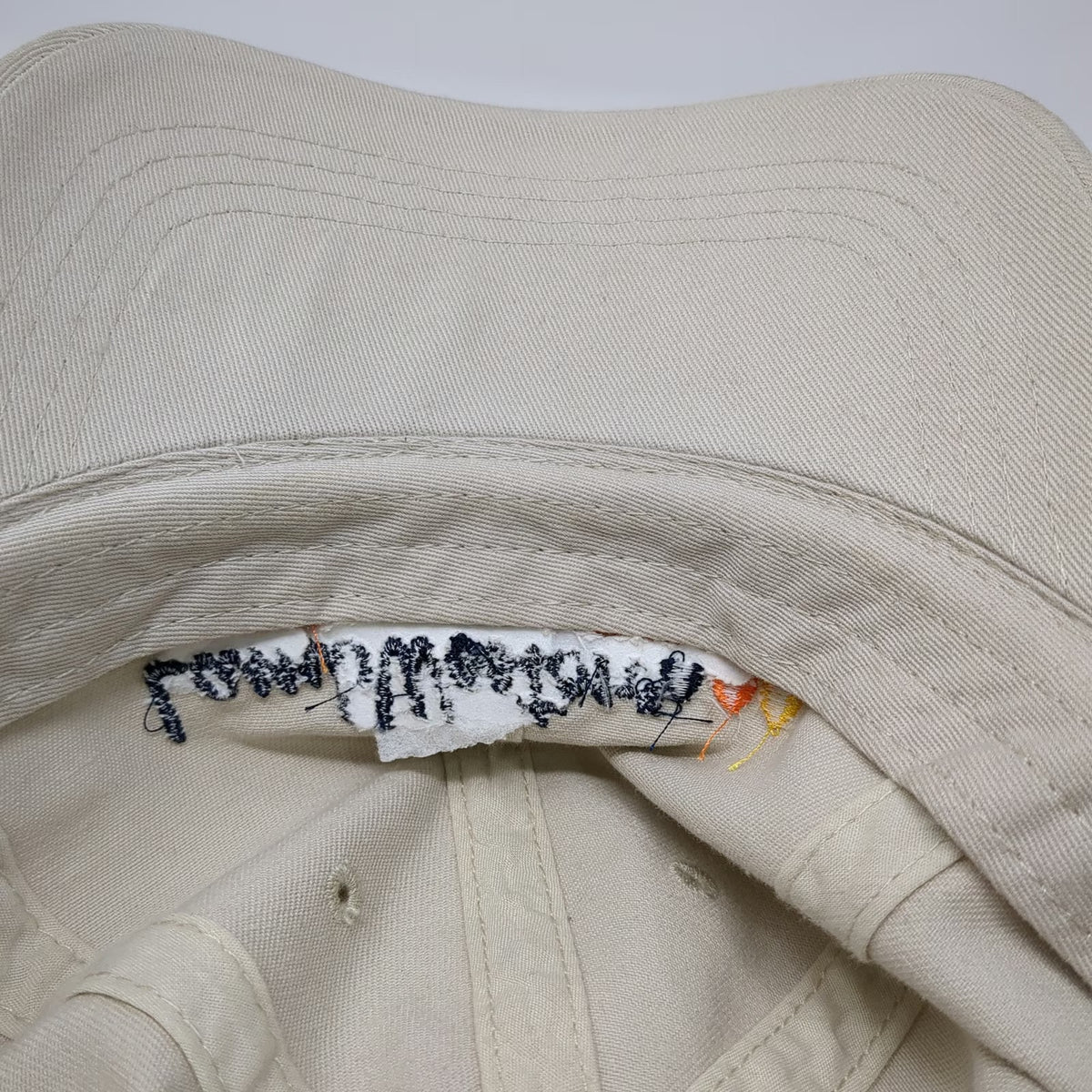 Cap America Baseball Cap Beige One Size Lamb Weston Embroidered Adjustable Hat