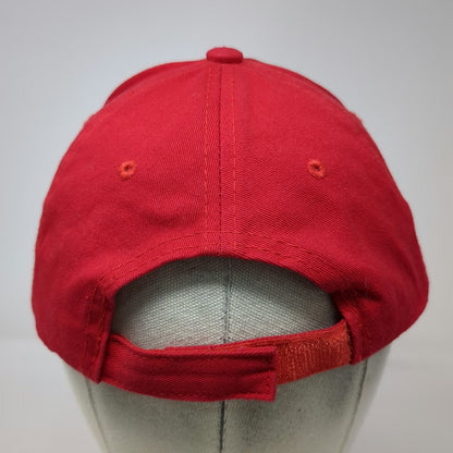 Gruppo Wang Baseball Cap Red One Size Italia Italy Flag Embroidered Hat Strap