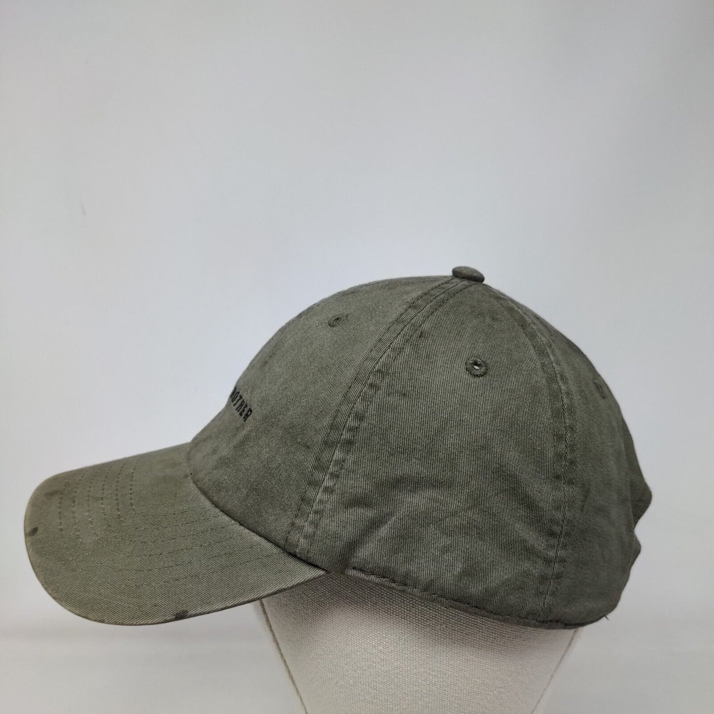 Ask Your Mother Slideback Hat Greenish-Brown One Size Embroidered