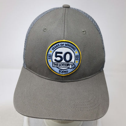 Gray Trucker Hat One Size The Lottery Keno 50th Anniversary Snapback Mesh