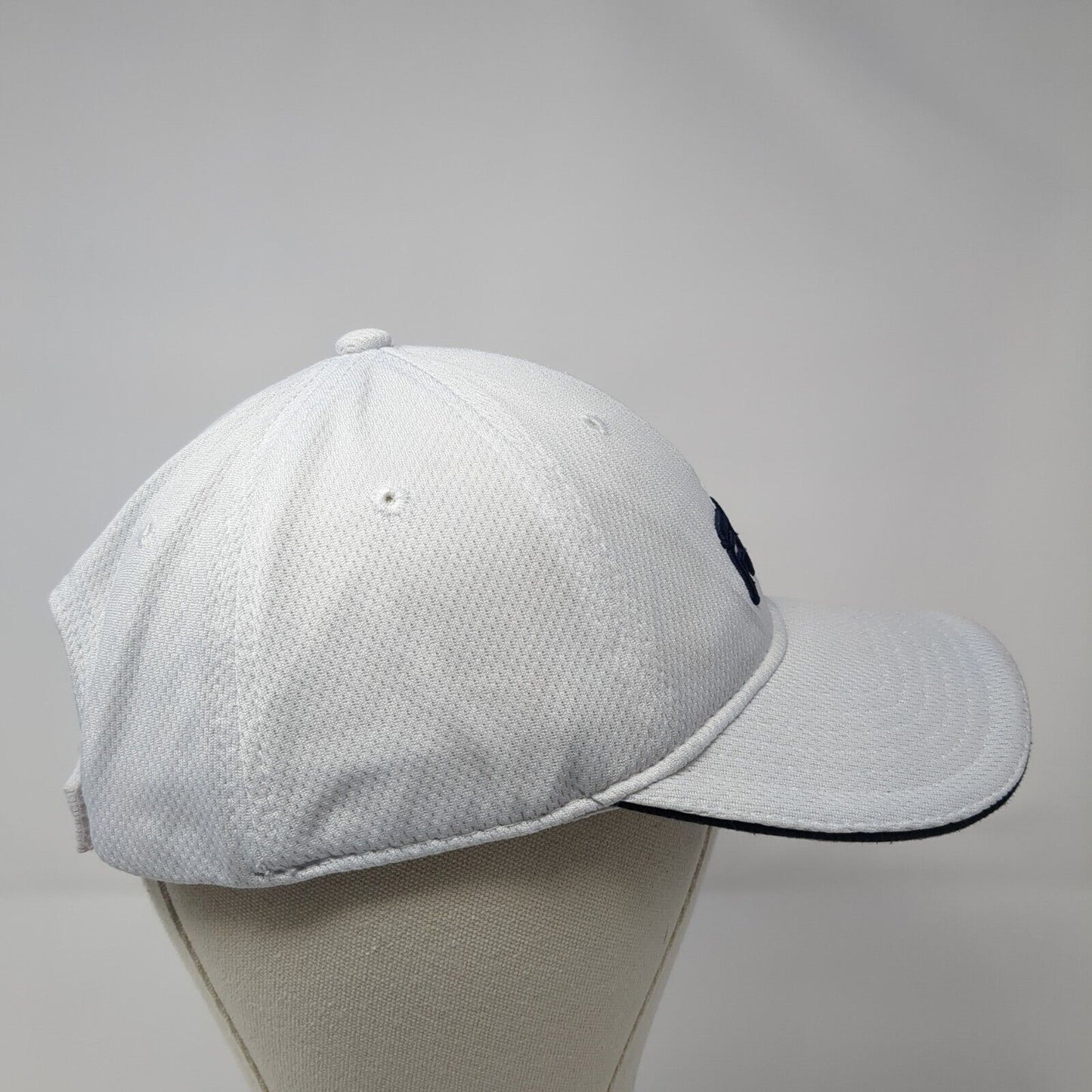 FILA Strapback Hat White One Size Adjustable Embroidered 6 Panel Polyester