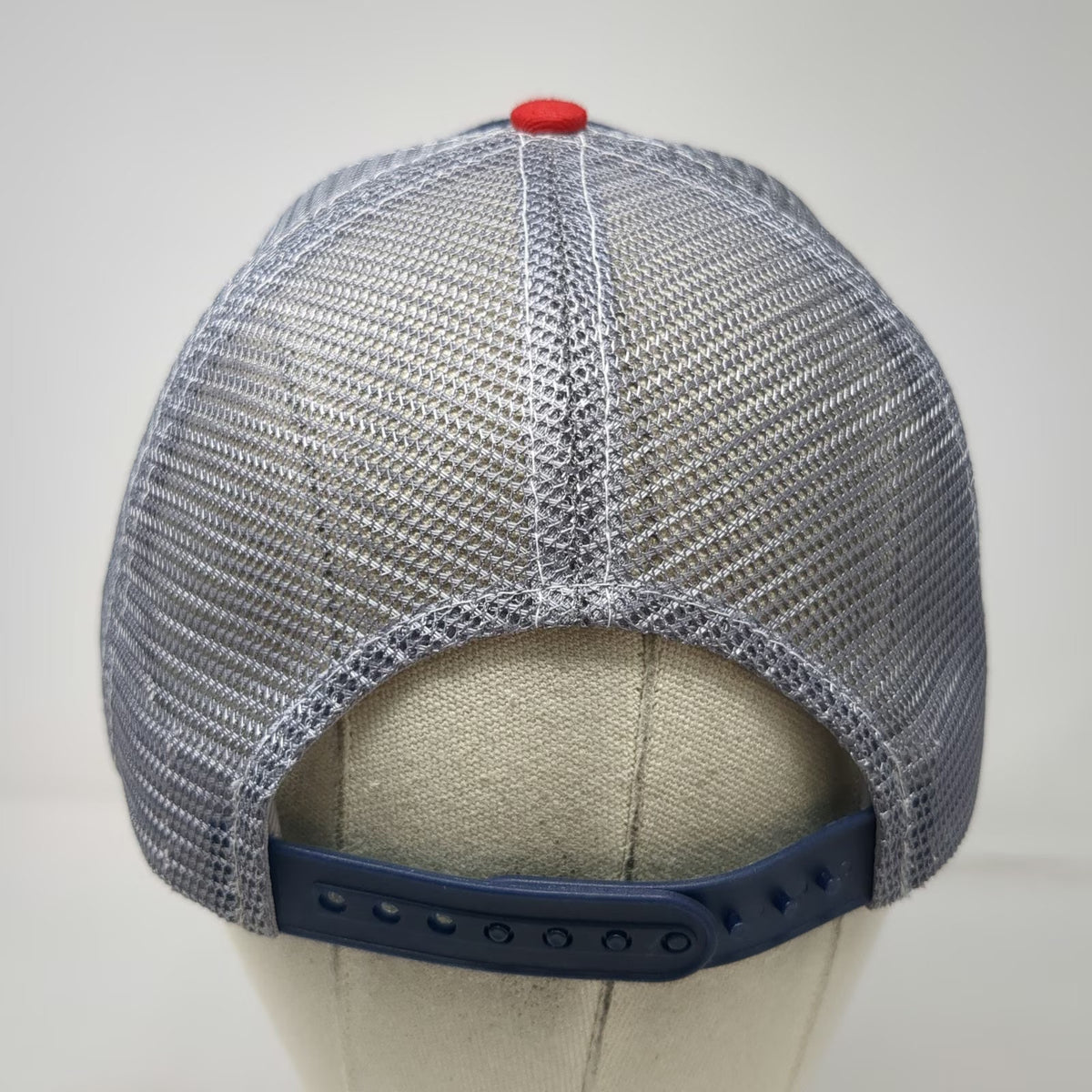 Buck's Bags Trucker Hat Blue One Size Farm Bureau Ins American Flag Underbrim