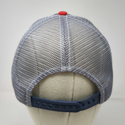 Buck's Bags Trucker Hat Blue One Size Farm Bureau Ins American Flag Underbrim