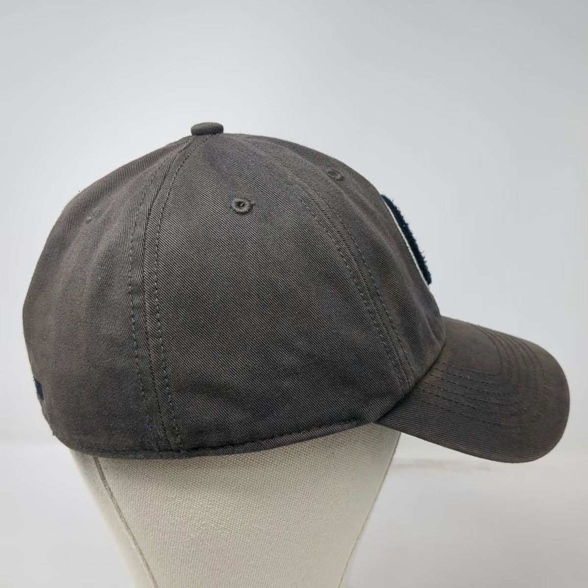 47 Brand Georgetown Hoyas NCAA Gray Cap L Green Underbrim Fitted Script Back Hat