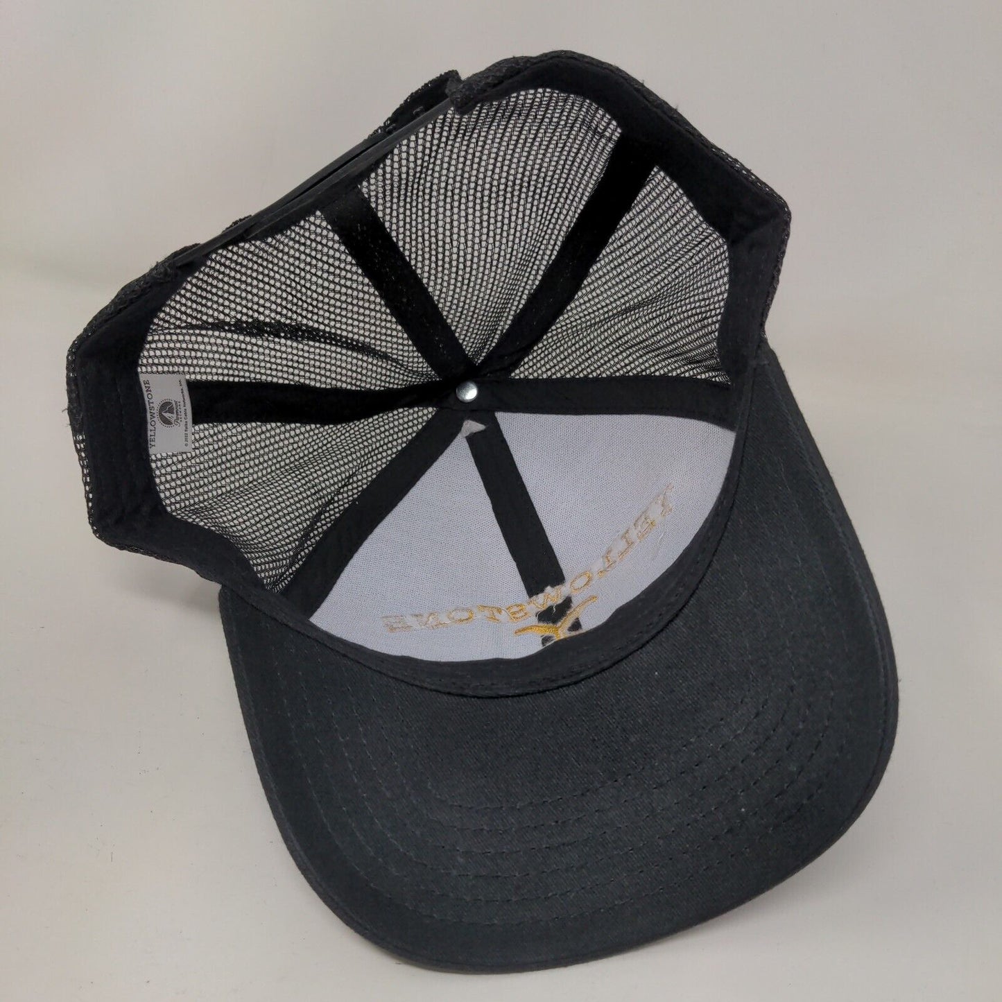 Yellowstone Dutton Ranch Snapback Mesh Back Trucker Hat Black One Size