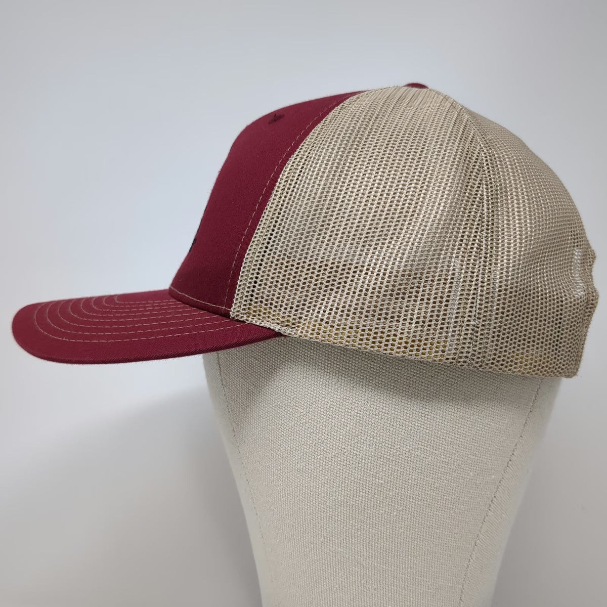 Richardson Trucker Hat Red One Size Expedition Inspiration 5 Panel Mesh Back