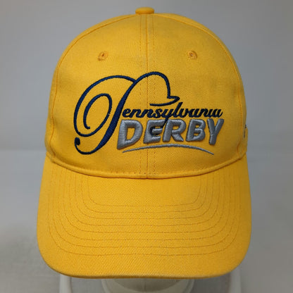 Yellow Baseball Cap One Size Pennsylvania Derby Parx Racing Cotillion Hat Logo