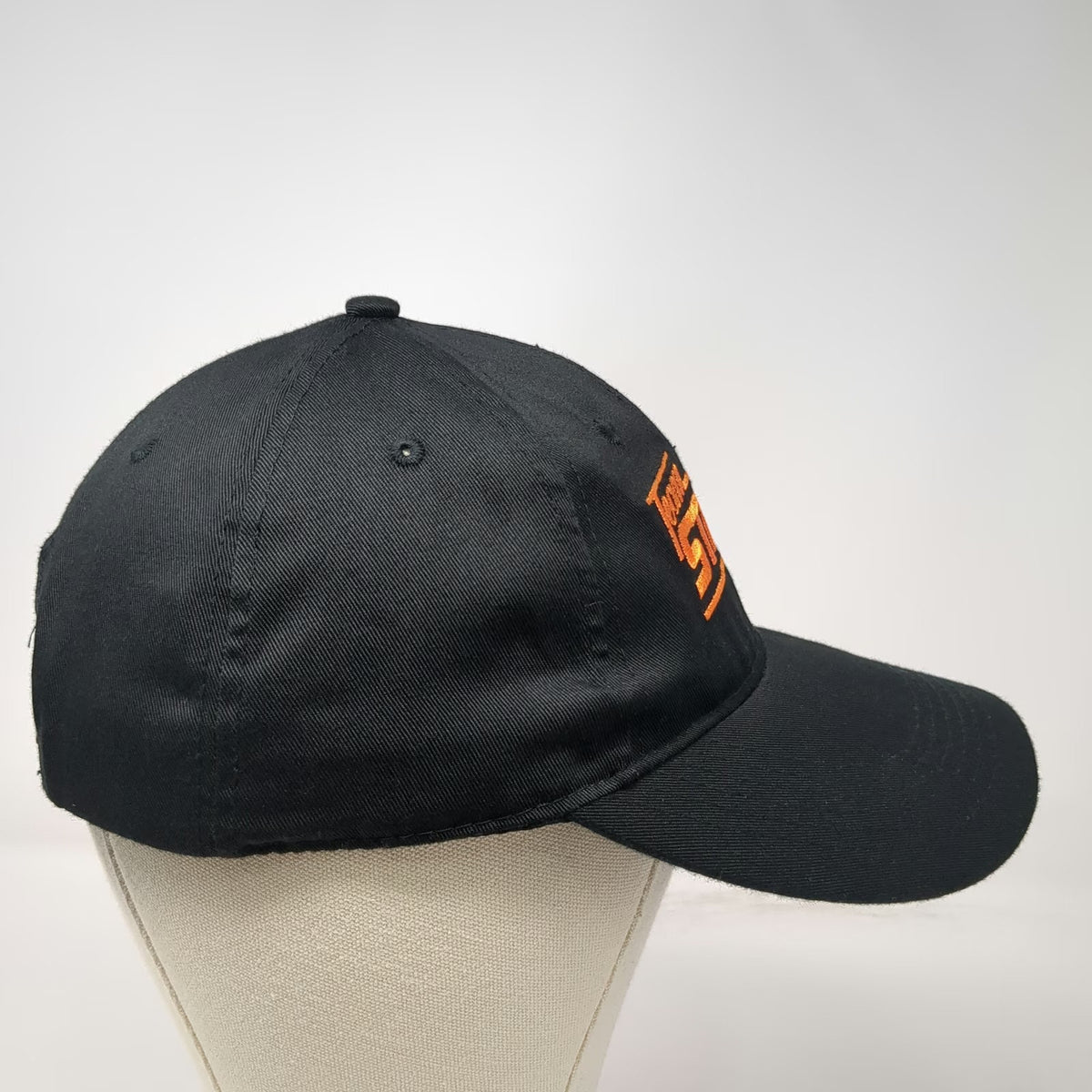 Stihl Snapback Black Orange One Size 6 Panel Embroidered Team Logo Hat Workwear