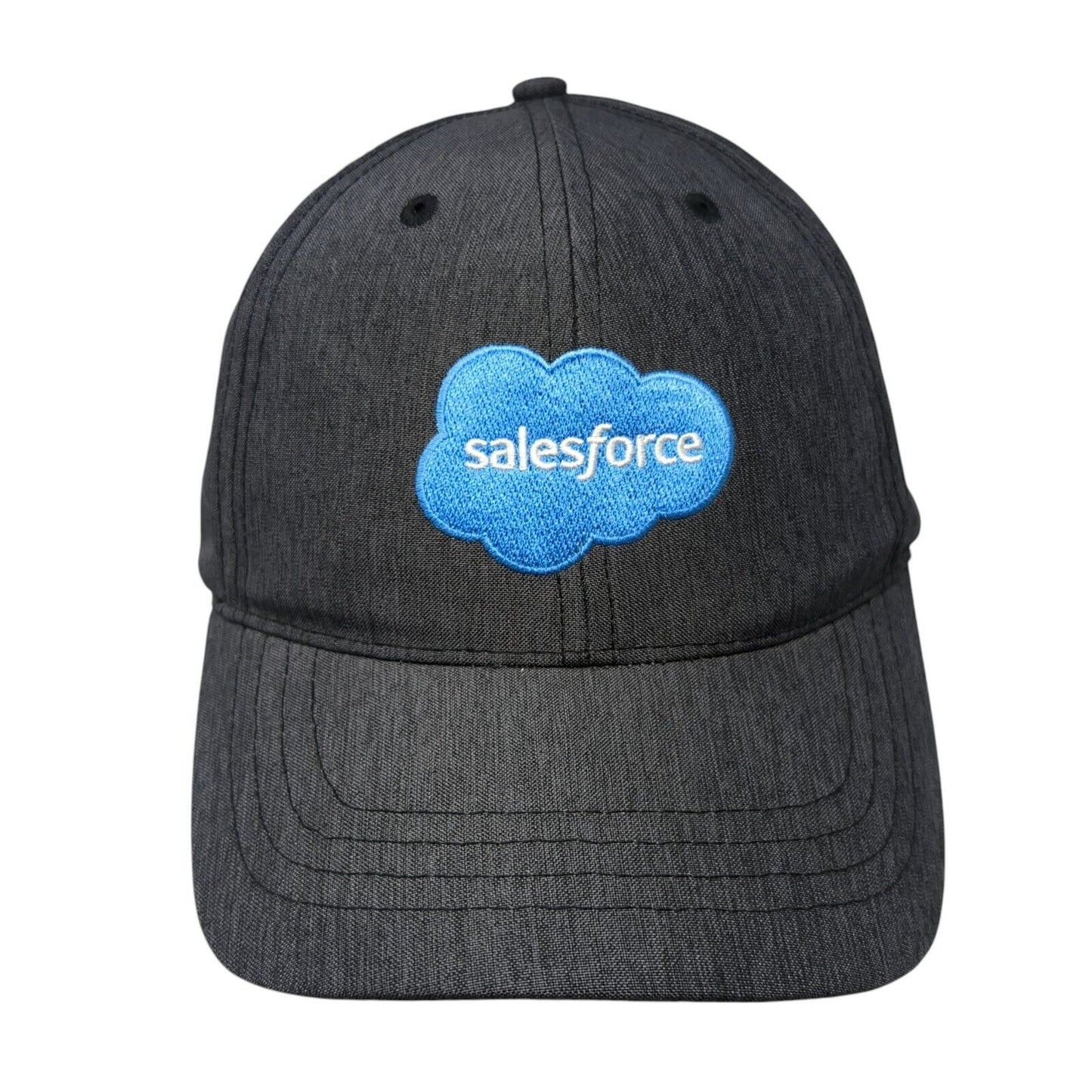 Salesforce Slideback Hat Gray OSFA Adjustable Embroidered Quake City Caps
