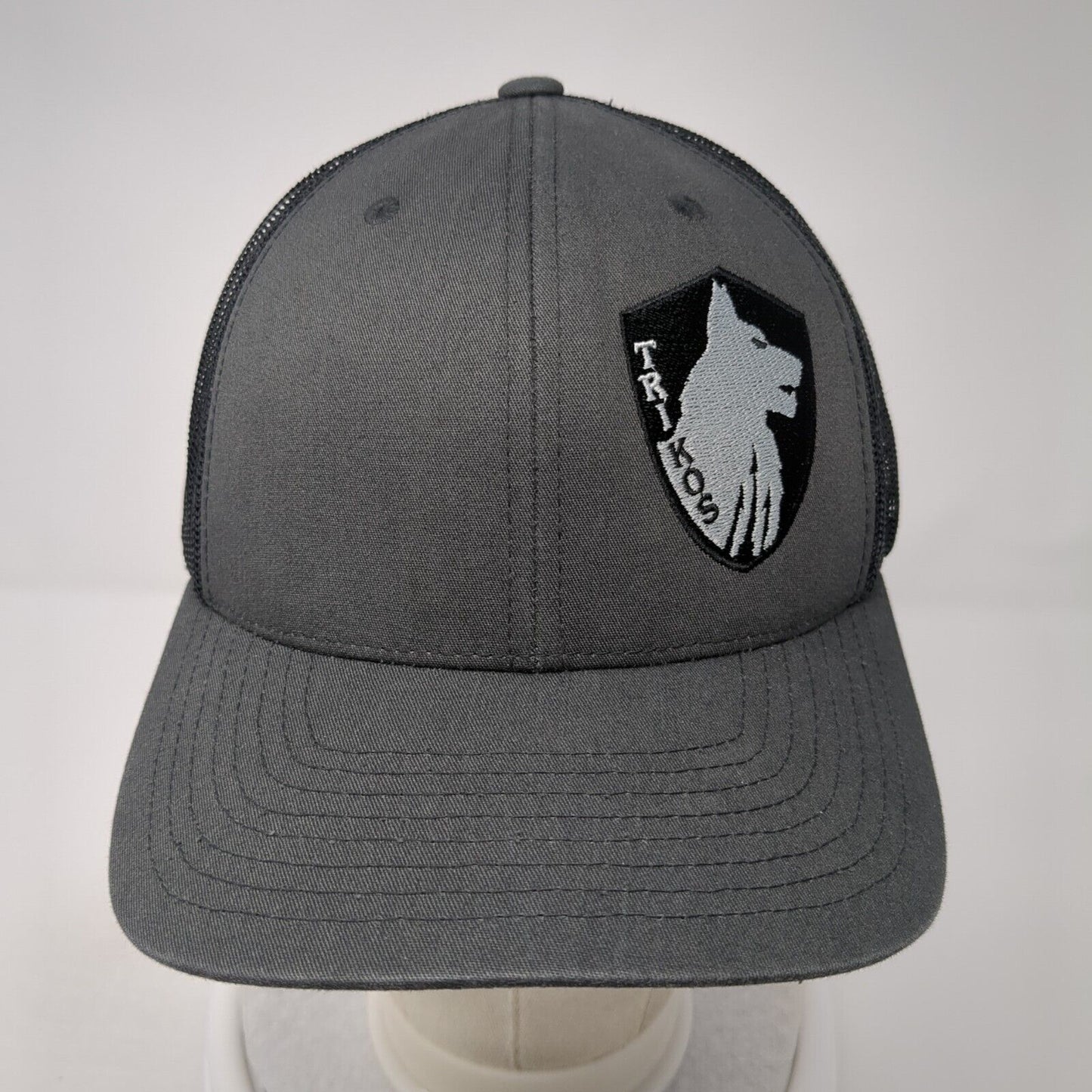 Trtikos Snapback Trucker Hat Gray OS Adjustable Embroidered Classics Yupoong