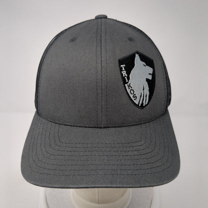Trtikos Snapback Trucker Hat Gray OS Adjustable Embroidered Classics Yupoong