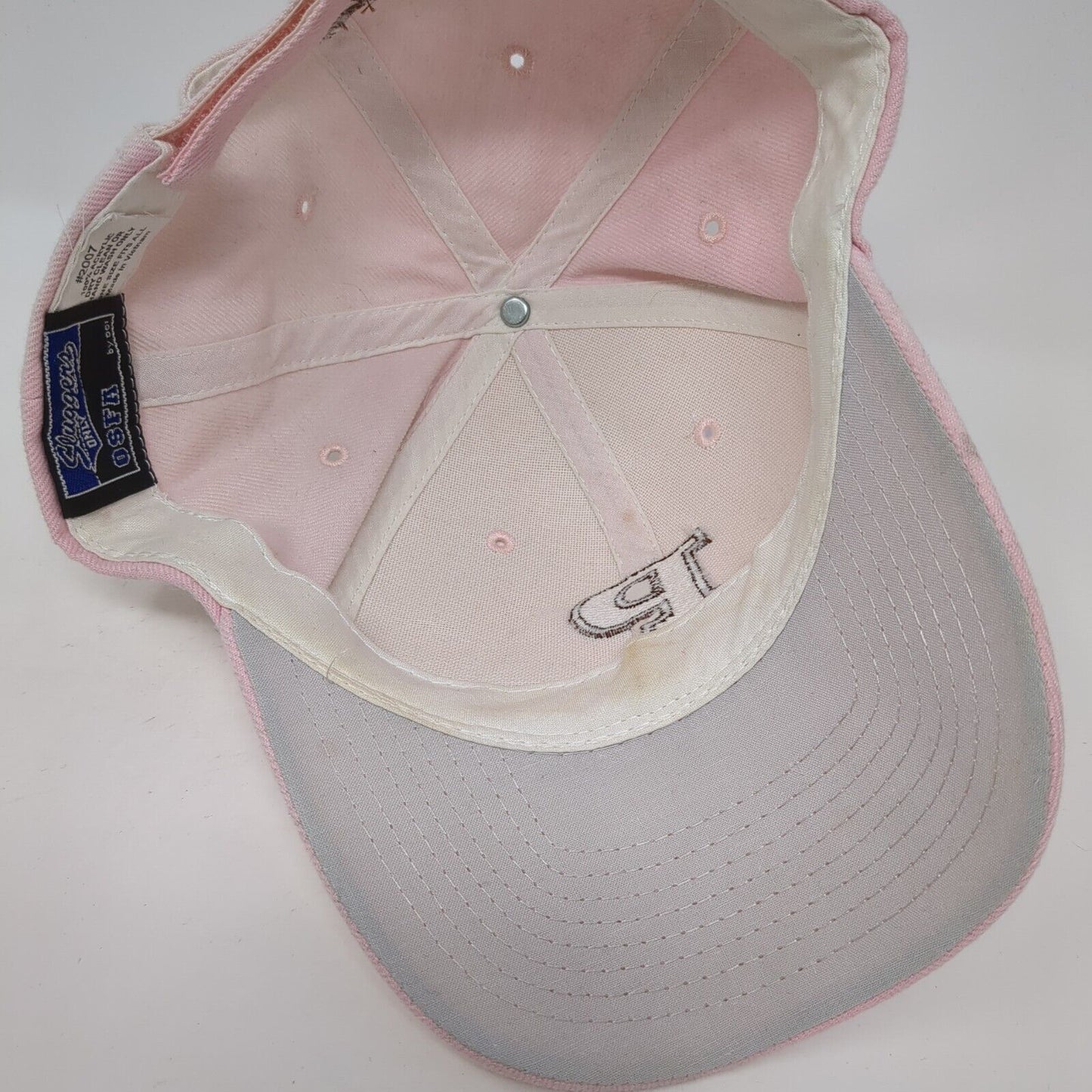 CrossPointe Strapback Hat Pink One Size Adjustable Embroidered 6 Panel