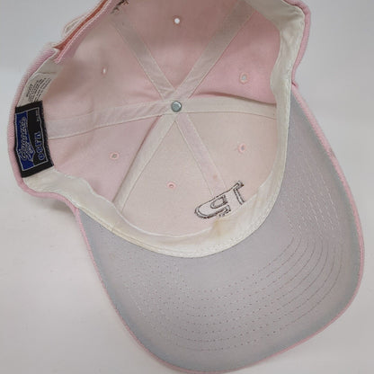 CrossPointe Strapback Hat Pink One Size Adjustable Embroidered 6 Panel