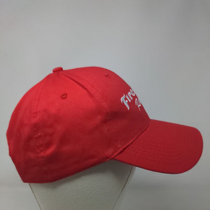 Firestone Racing Snapback Hat Red OSFA Embroidered Logo 100% Cotton