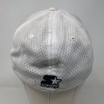 Starter Fitted Hat White L/XL Dri-Star Embroidered Breathable Outdoor
