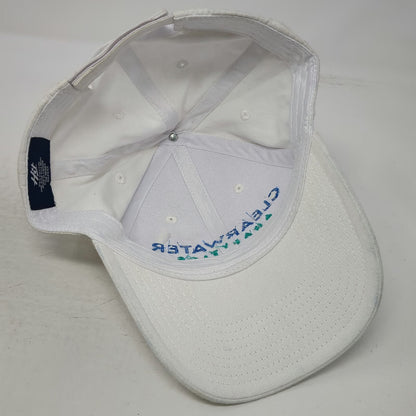 Hit Clearwater Analytics Baseball Cap White One Size Cotton Strapback Hat