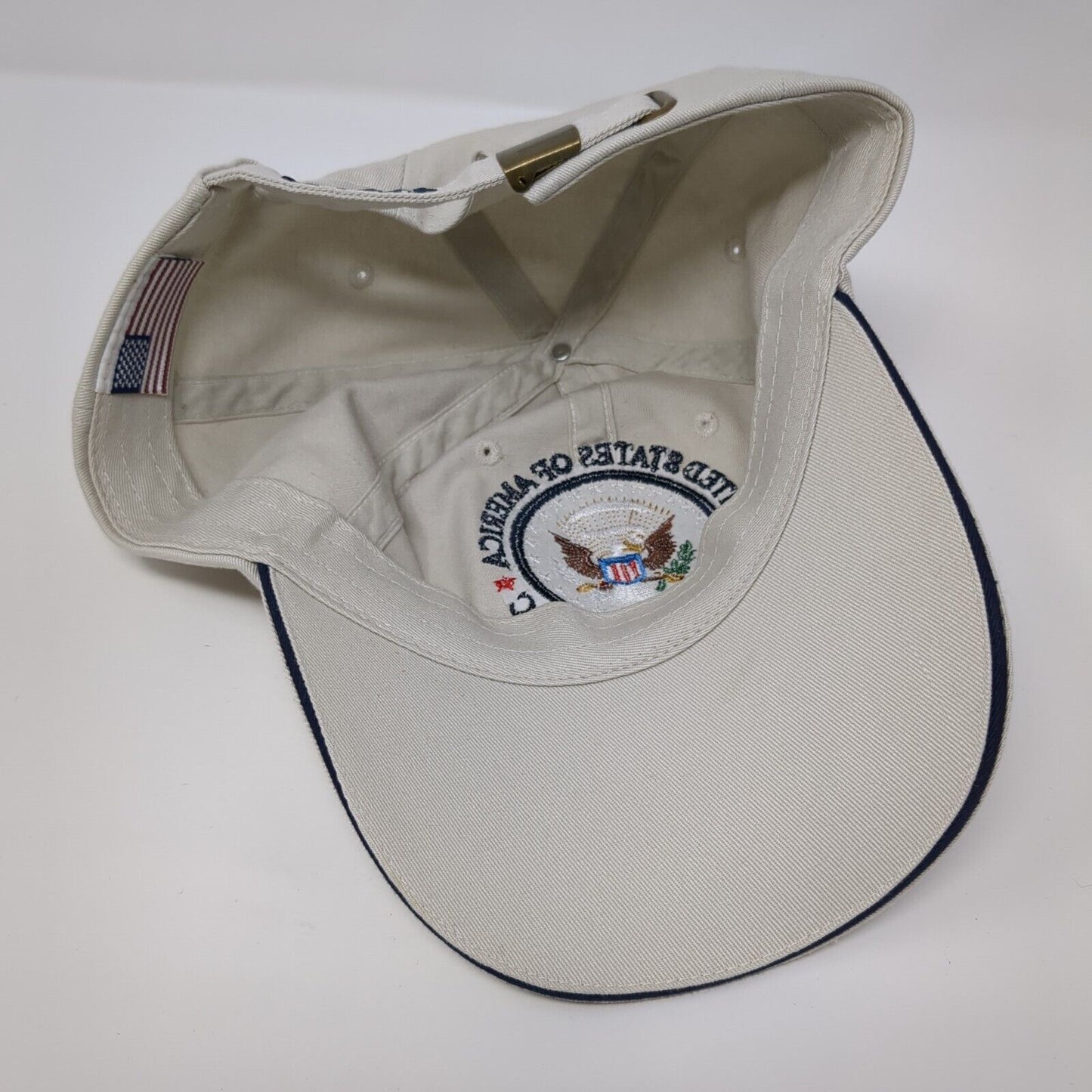 United States of America Washington DC Slideback Hat Tan OSFA 6 Panel