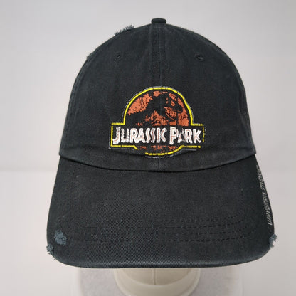 Jurassic Park Strapback Hat Black OSFA Adjustable Universal Studios