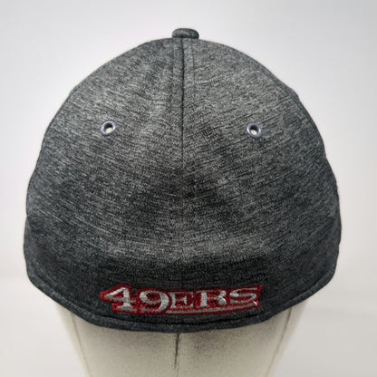 New Era 39THIRTY Baseball Cap Gray Red M San Francisco 49ers NFL Stretch Hat