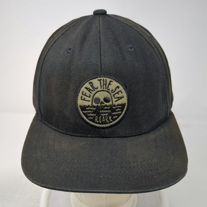 Roark Baseball Cap Black One Size Fear The Sea Skull Patch Slideback Cotton Hat