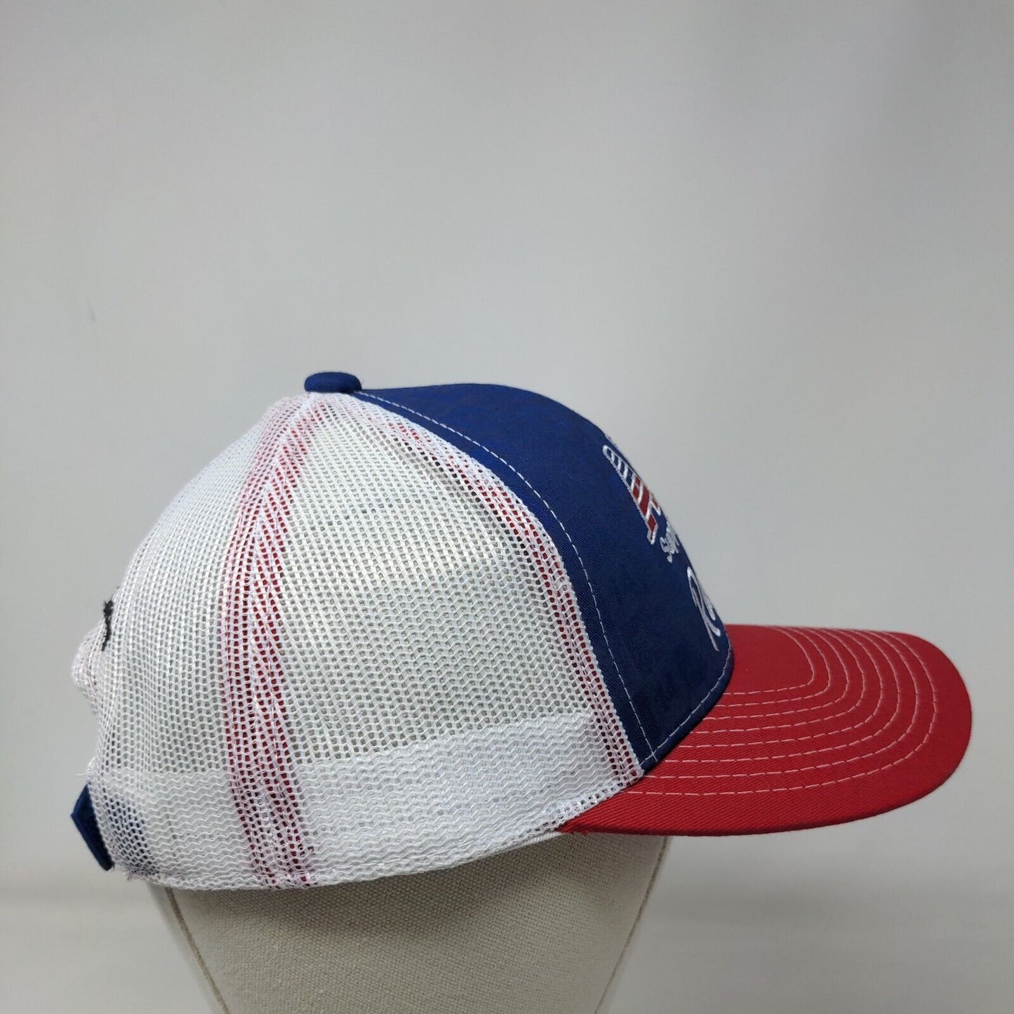 ABC Supply Co. Inc. Racing Strapback Mesh Back Trucker Hat Multi One Size