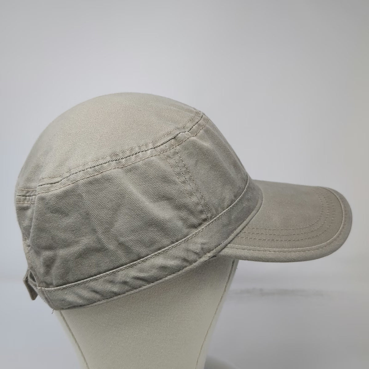 Alternative Army Cap Beige One Size Strapback Cotton Solid Plain Blank Hat
