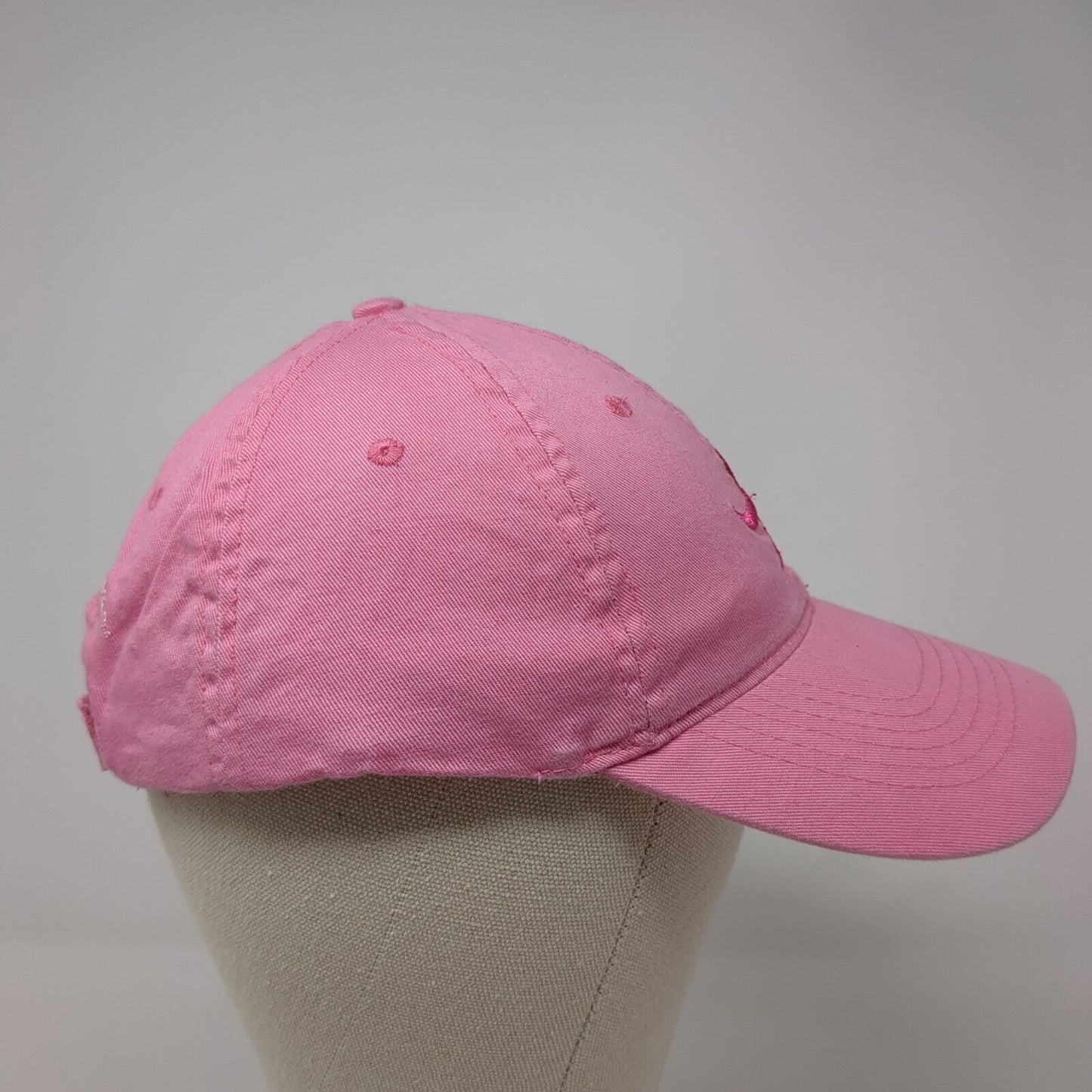 NAPA All Out For The Cure Strapback Hat Pink One Size Adjustable Embroidered