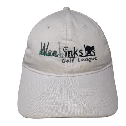 Wee Links Golf League Strapback Hat White One Size Port & Company