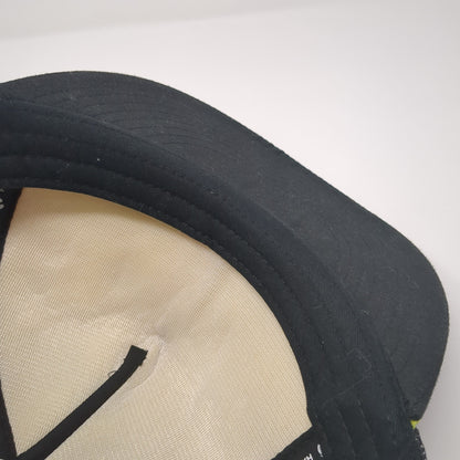 Hang Ten Snapback Rope Trucker Hat Black One Size Mesh Back Adjustable