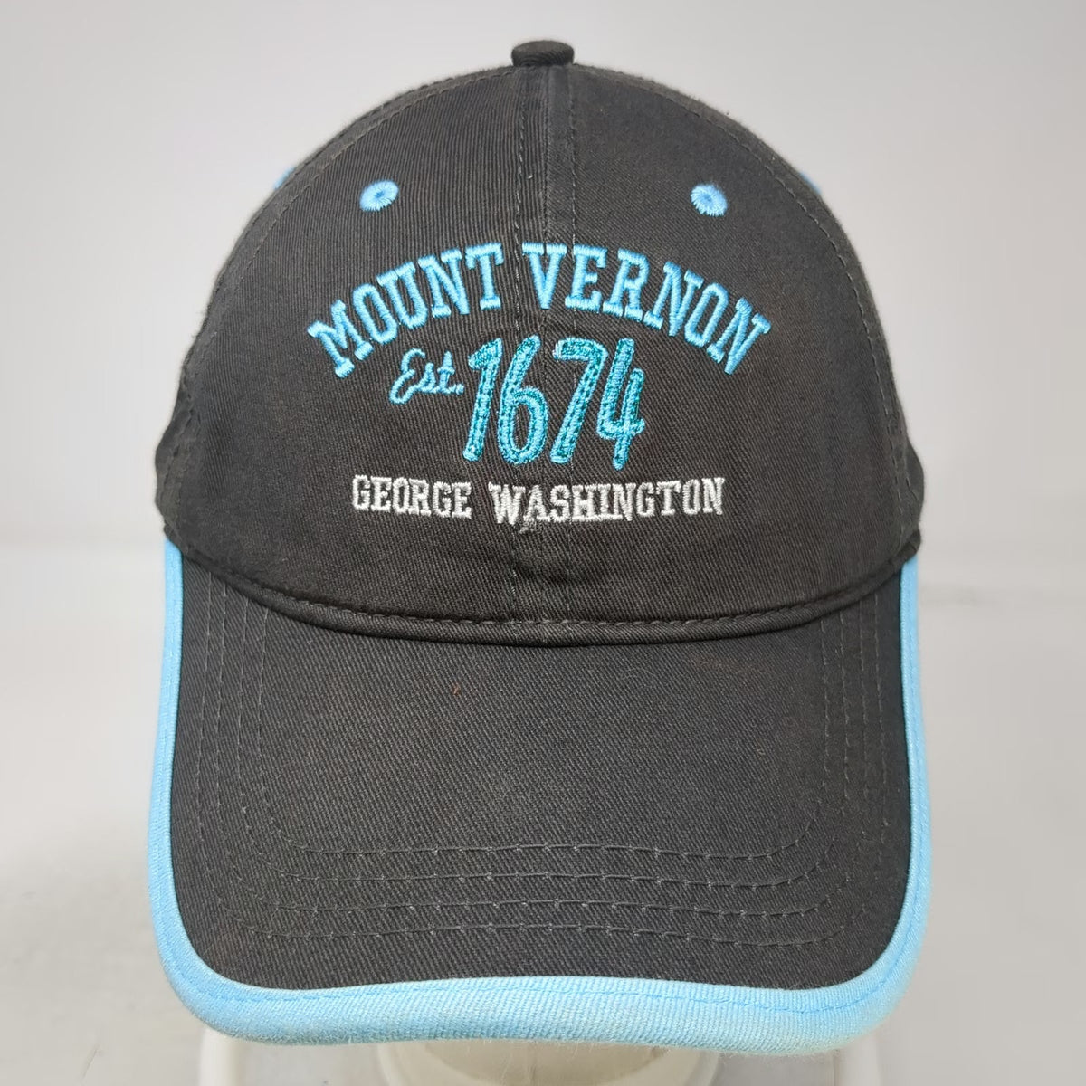 Port Authority Mount Vernon George Washington Hat Gray Baseball Cap One Size