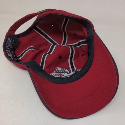 Players Club Slideback Hat One Size Red Embroidered Classic Cut Ahead Vintage